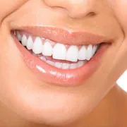 Close-up of a smiling mouth